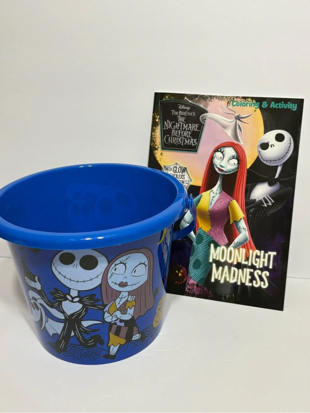 The Nightmare Before Christmas Blue Trick-or-Treat Pail with Activity Book